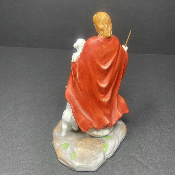 Vintage Cromo N. M. Milano Jesus the Good Shepherd Figurine Made in Italy - Picture 4 of 9